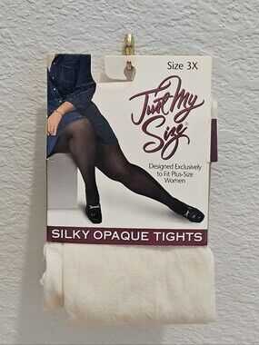 Vintage Just My Size Silky Opaque Tights – New in Package (NIP)
